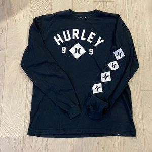 Black long sleeve Hurley shirt